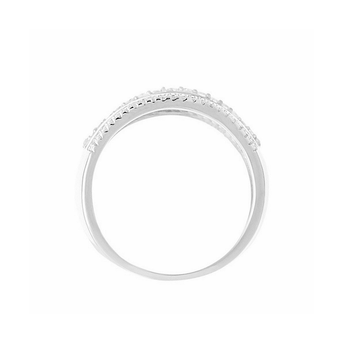 Bague Or Blanc et Diamants 0,25 carats "Déclaration" Bague "Déclaration" Or blanc et Diamants