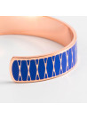 Bracelet émail Bleu finition rosée