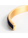 Bracelet émail Bleu finition dorée