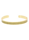 Bracelet émail Vert finition dorée