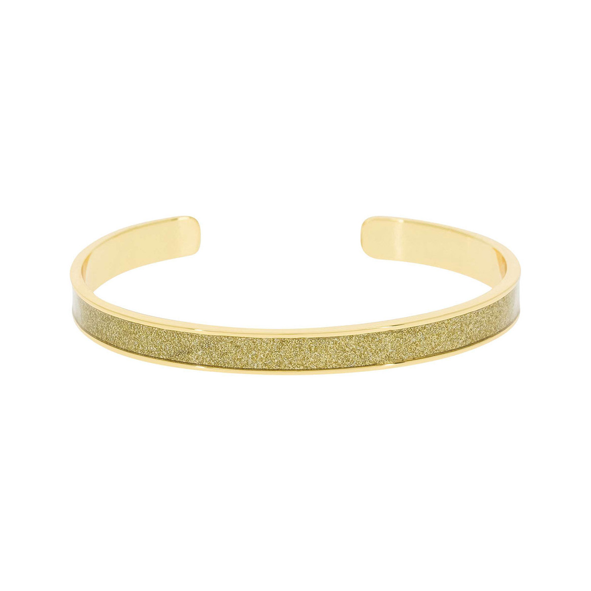 Bracelet Jonc ANTIQUA émail vert finition dorée