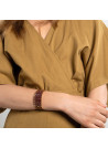 Bracelet émail Violet finition dorée