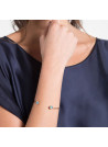 Bracelet jonc ouvert "Rosy" Amazonite verte