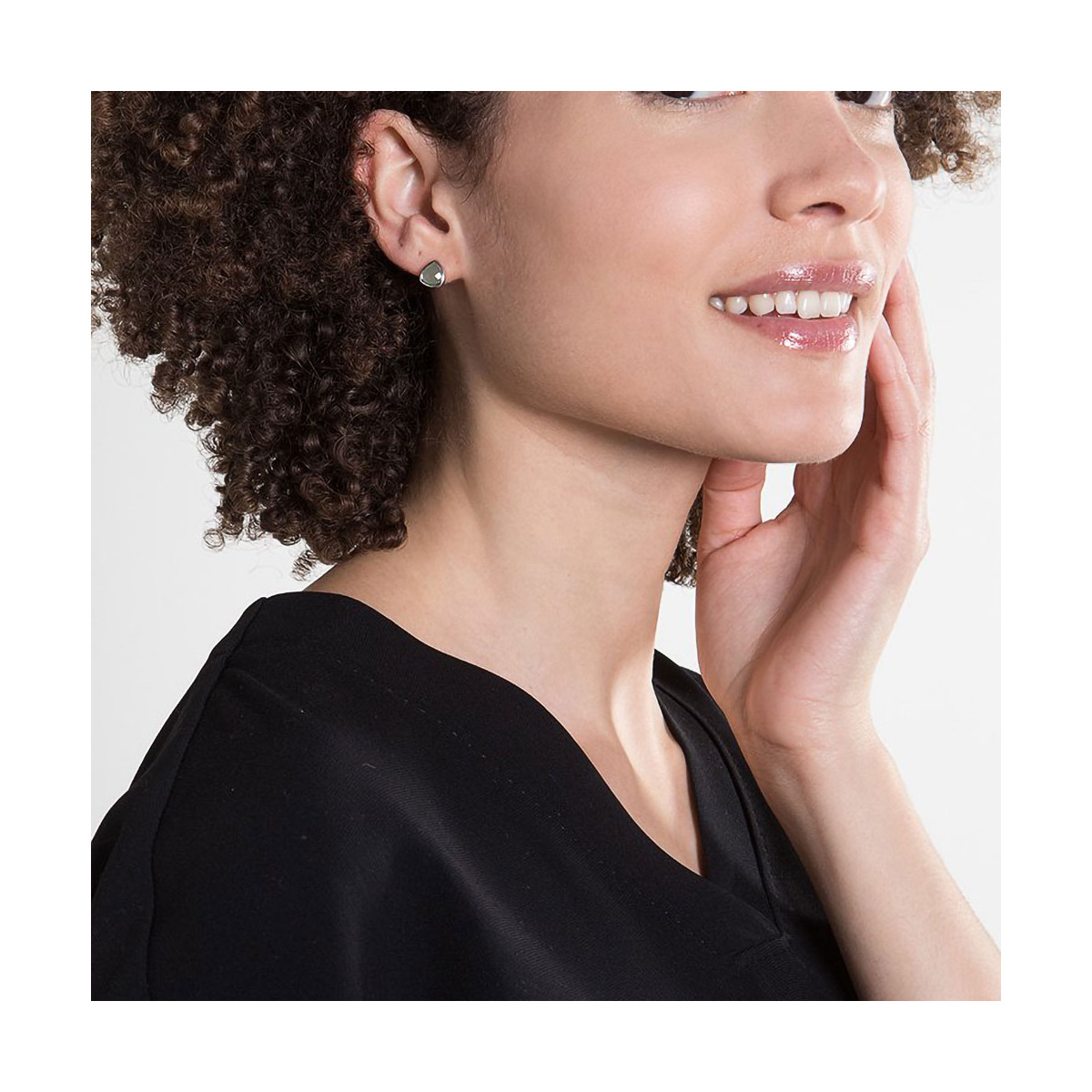 Boucles d'oreilles "Vernalia" Aventurine verte Laiton