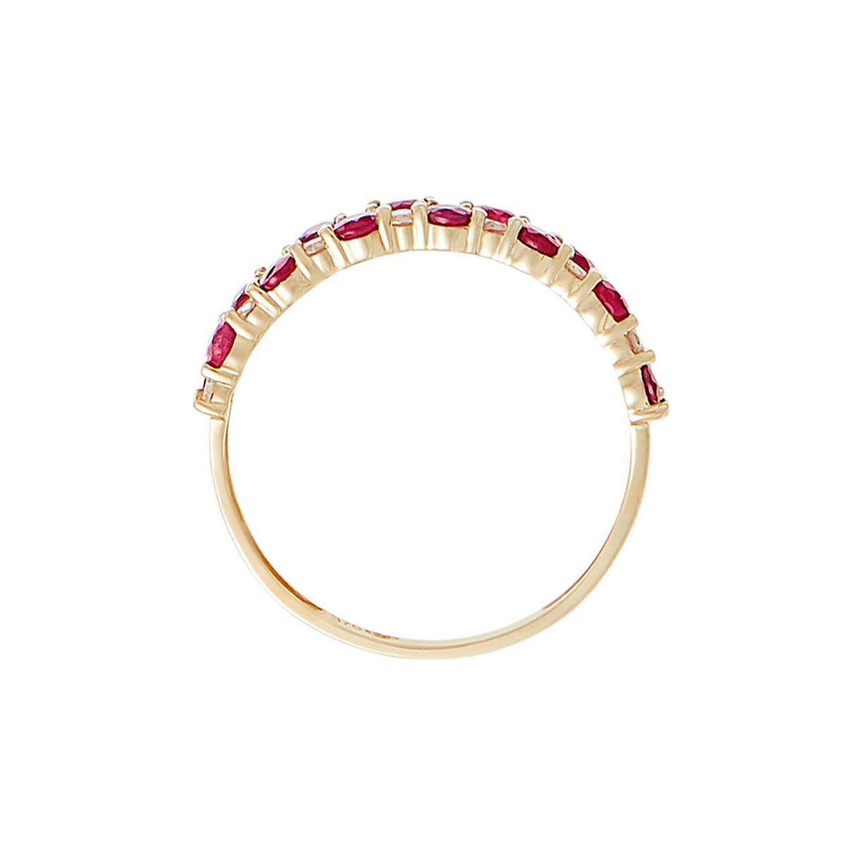 Bague " Norah" Or jaune et Rubis