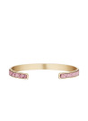 Bracelet émail Rose finition dorée
