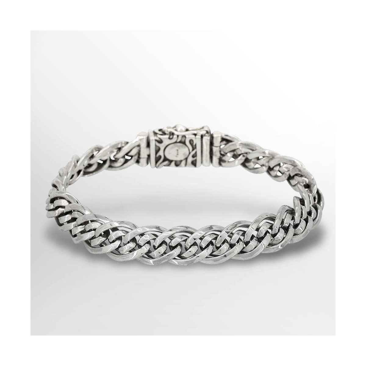 Bracelet Homme Argent 925 - HRM179053 Bracelet Homme Argent 925/1000 "Falkon" Taille M