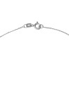 Pendentif Or Blanc et Diamant 0,15cts "Coeur Oriental" + chaîne argent offerte