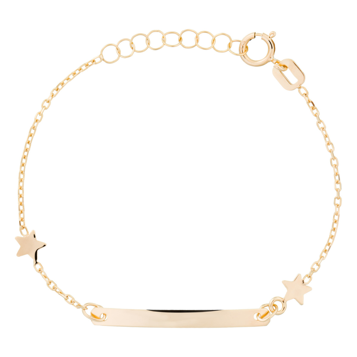 Bracelet gourmette enfant "Little" Or Jaune 375/1000 Bracelet gourmette enfant "Little" Or Jaune