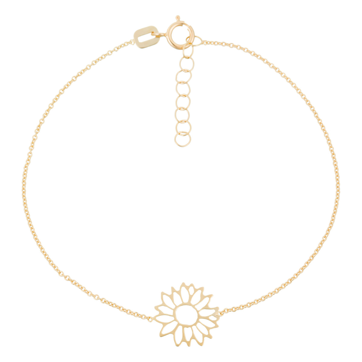 Bracelet "Margherite dorée" Or Jaune 375/1000 Bracelet "Marguerite" Or jaune