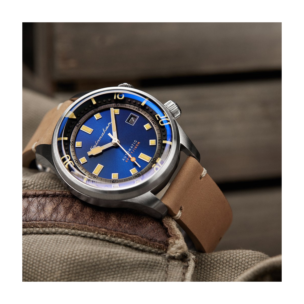 Montre Spinnaker BRADNER Automatique - Cadran Bleu - SP-5062-05 Montre Spinnaker BRADNER Automatique - Cadran Bleu - SP-5062-05
