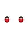 Boucles d'oreilles or jaune enfant "HAPPY COCCINELLE"