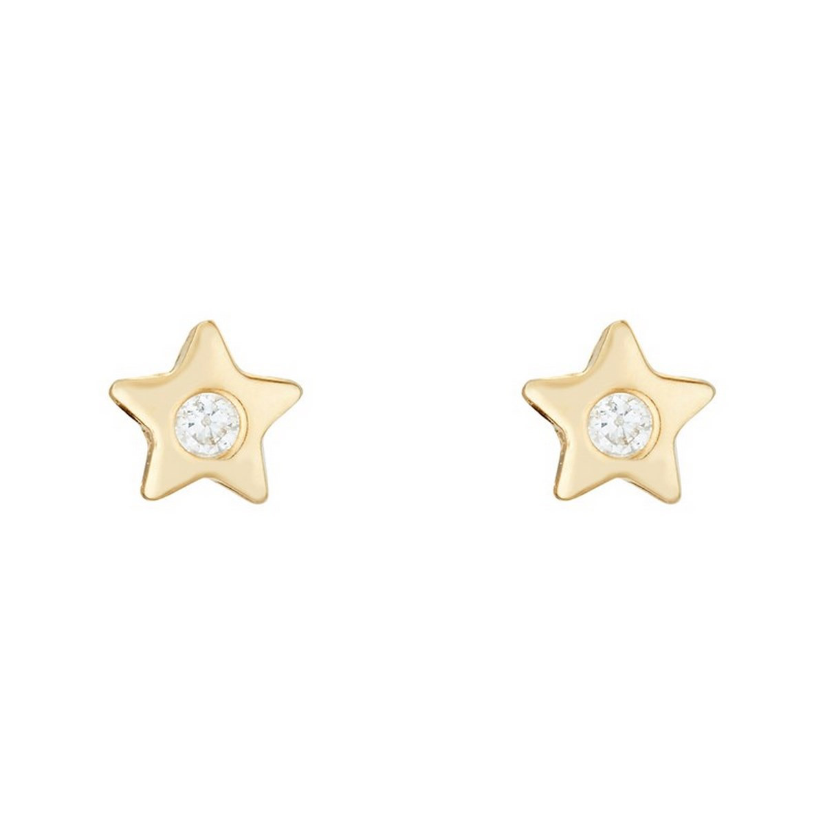 Boucles d'oreilles or jaune enfant "ETOILE" Boucles d'oreilles "Sépia" Or jaune