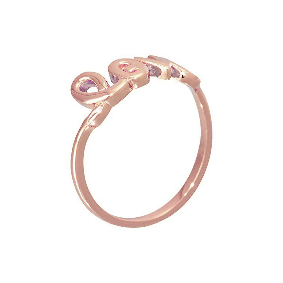 "LOVE" Bague à message rosé Bague à message rosée "Love"