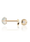Boucles d'oreilles or jaune enfant "ROND"