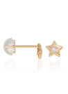 Boucles d'oreilles or jaune enfant "ETOILE"