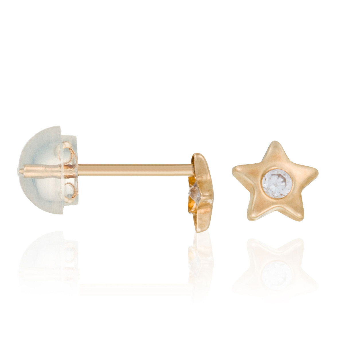 Boucles d'oreilles or jaune enfant "ETOILE" Boucles d'oreilles "Sépia" Or jaune