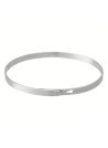 "LES COPINES D'ABORD" Jonc argenté bracelet à message