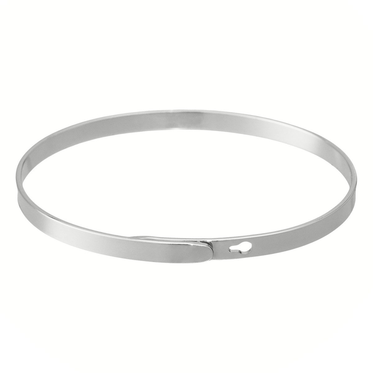 "LES COPINES D'ABORD" Jonc argenté bracelet à message Bracelet à message "Les Copines d'abord" Laiton argenté
