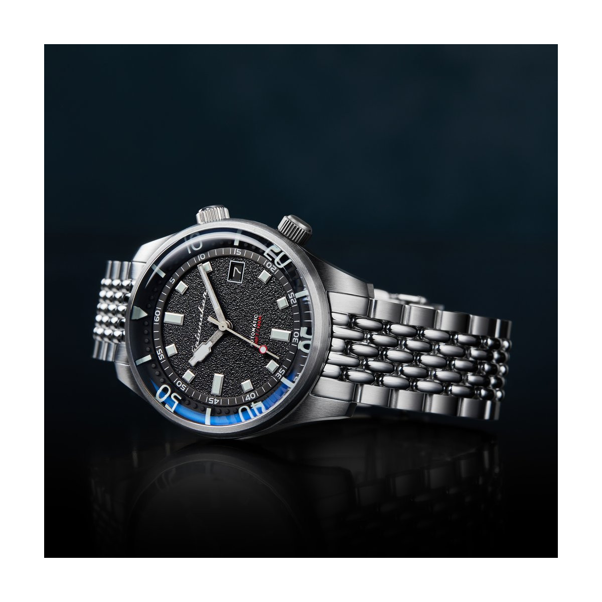 Montre Homme Spinnaker BRADNER Automatique Cadran noir Bracelet acier Montre Homme Spinnaker BRADNER Automatique Cadran noir Bracelet acier