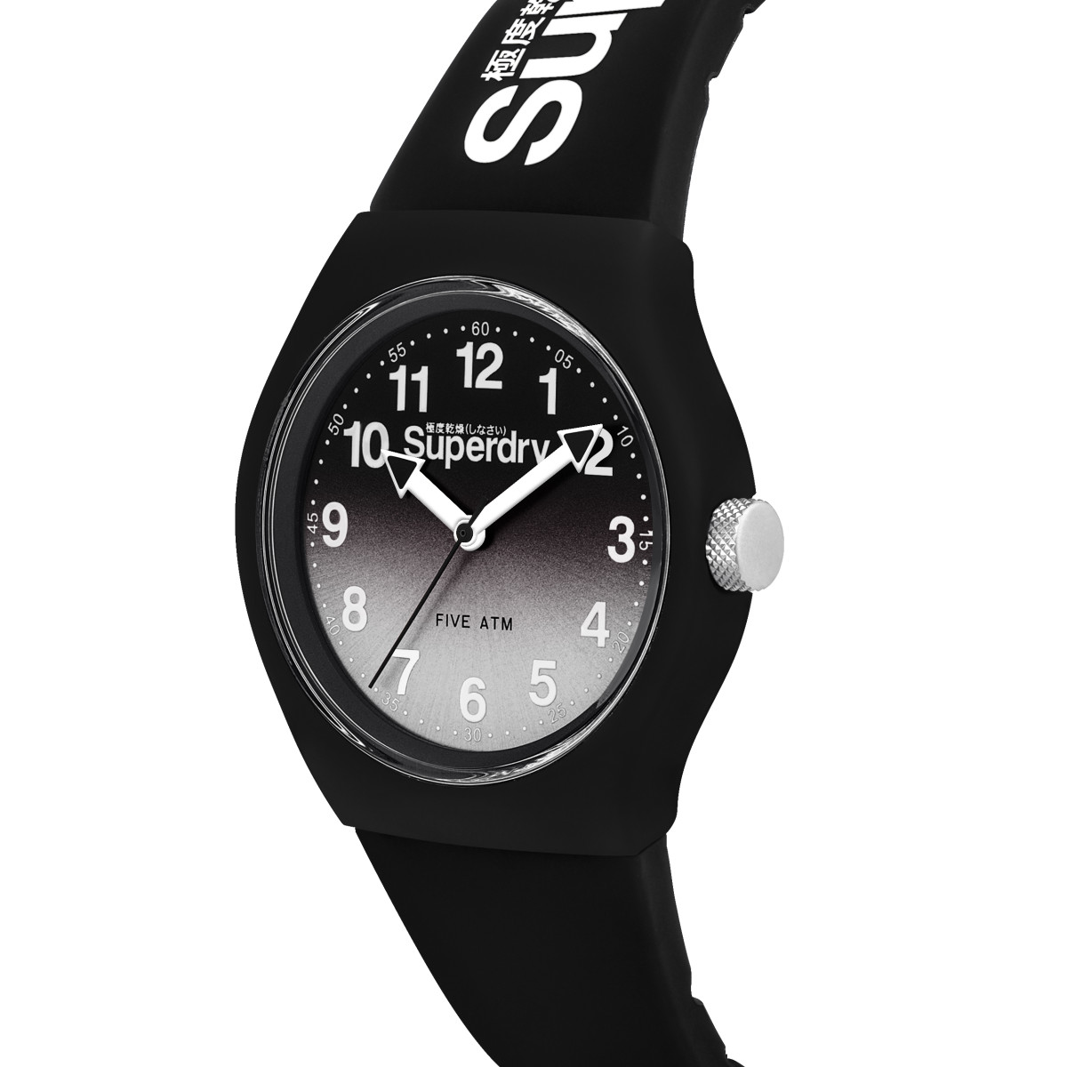 Montre Unisexe Superdry URBAN LASER Analogique Cadran noir et gris Bracelet silicone noir Montre Unisexe Superdry URBAN LASER Analogique Cadran noir et gris Bracelet silicone noir