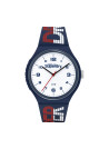 Montre Homme Superdry URBAN XL RACING Analogique Cadran blanc Bracelet silicone bleu