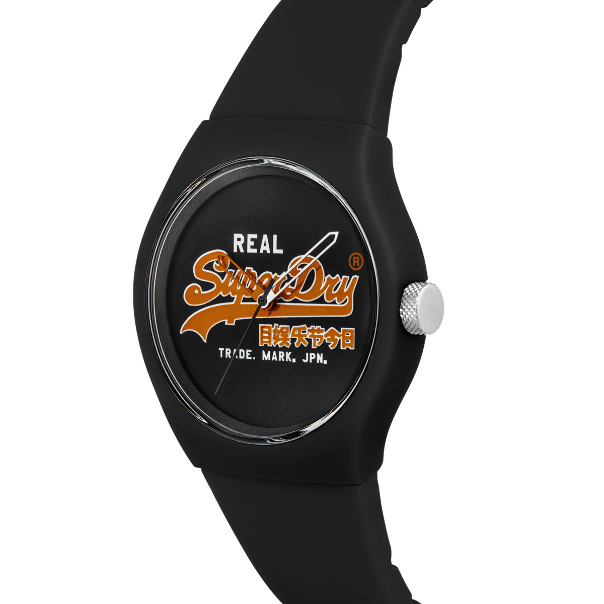 Montre mixte Superdry URBAN ORIGINAL Analogique Cadran noir Bracelet silicone noir