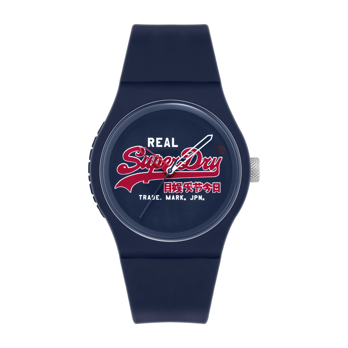 Montre mixte Superdry URBAN ORIGINAL Analogique Cadran bleu Bracelet silicone bleu