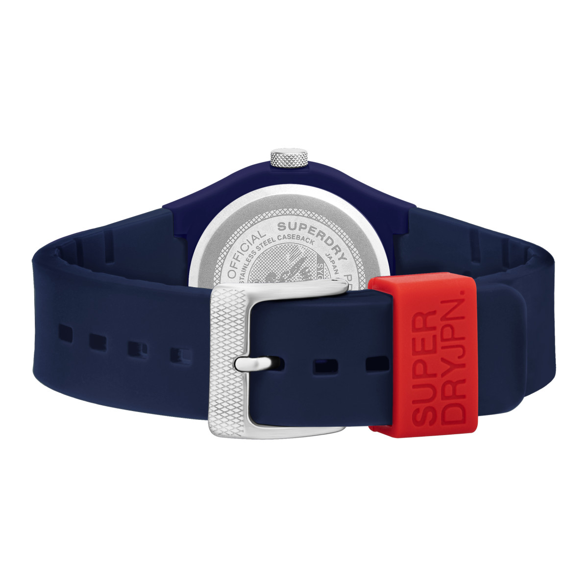 Montre mixte Superdry URBAN ORIGINAL Analogique Cadran bleu Bracelet silicone bleu