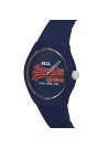 Montre Unisexe Superdry URBAN ORIGINAL Analogique Cadran bleu Bracelet silicone bleu