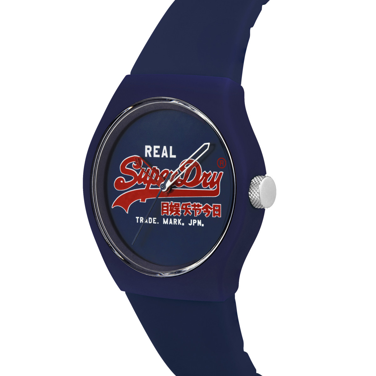 Montre mixte Superdry URBAN ORIGINAL Analogique Cadran bleu Bracelet silicone bleu