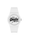 Montre Unisexe Superdry URBAN ORIGINAL Analogique Cadran blanc Bracelet silicone blanc