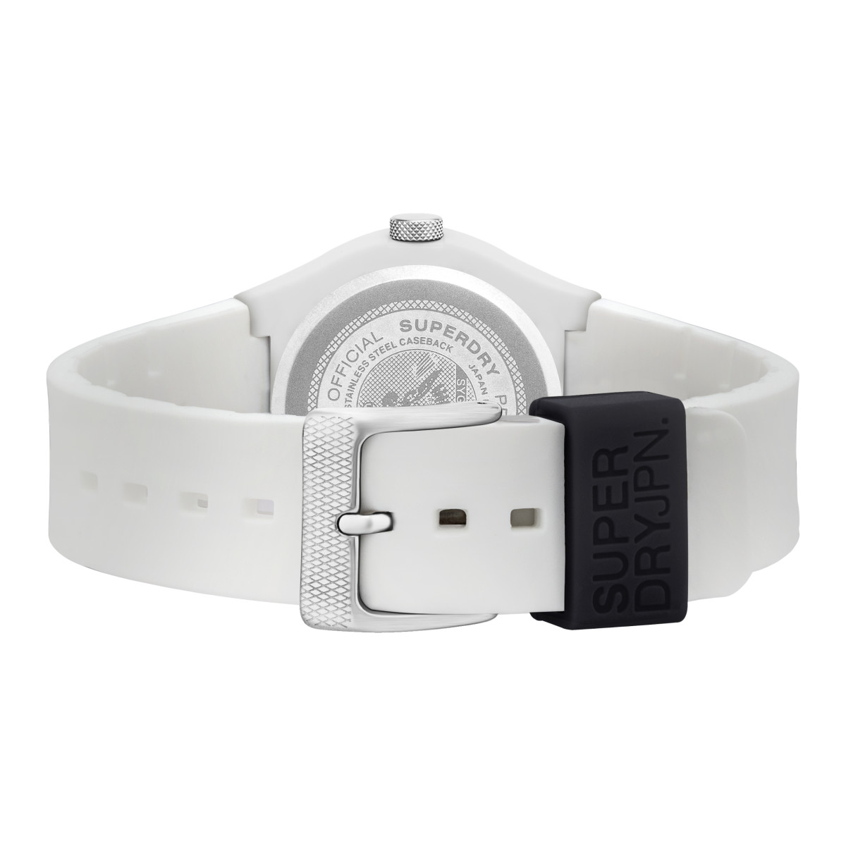 Montre Unisexe Superdry URBAN ORIGINAL Analogique Cadran blanc Bracelet silicone blanc Montre mixte Superdry URBAN ORIGINAL en silicone blanc