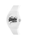 Montre Unisexe Superdry URBAN ORIGINAL Analogique Cadran blanc Bracelet silicone blanc