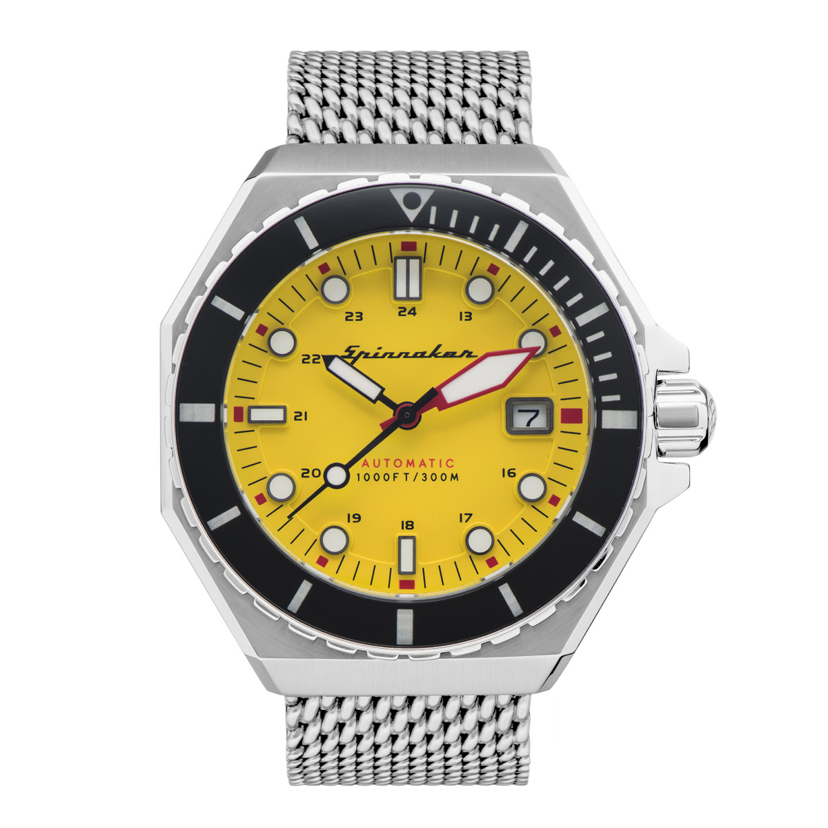 Montre Homme Spinnaker DUMAS Automatique Cadran jaune Bracelet acier Montre Homme Spinnaker DUMAS Automatique Cadran jaune Bracelet acier