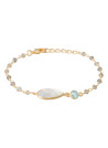 Bracelet chaine "Selma" Quartz rose