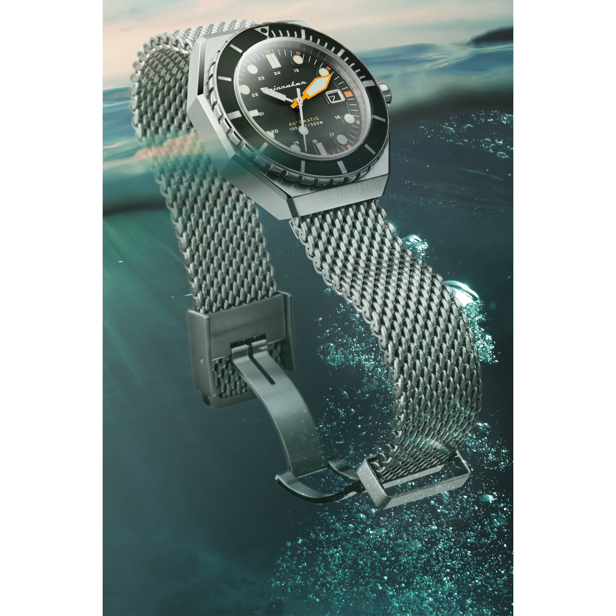 Montre Homme Spinnaker DUMAS Automatique Cadran noir Bracelet acier Montre Homme Spinnaker DUMAS Automatique Cadran noir Bracelet acier