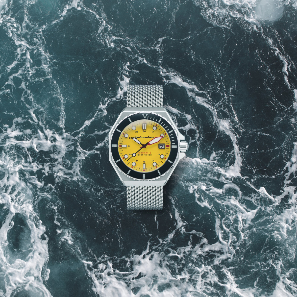 Montre Homme Spinnaker DUMAS Automatique Cadran jaune Bracelet acier Montre Homme Spinnaker DUMAS Automatique Cadran jaune Bracelet acier