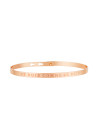 "JE SUIS COMME JE SUIS" bracelet jonc rosé à message