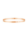 "JE SUIS COMME JE SUIS" bracelet jonc rosé à message