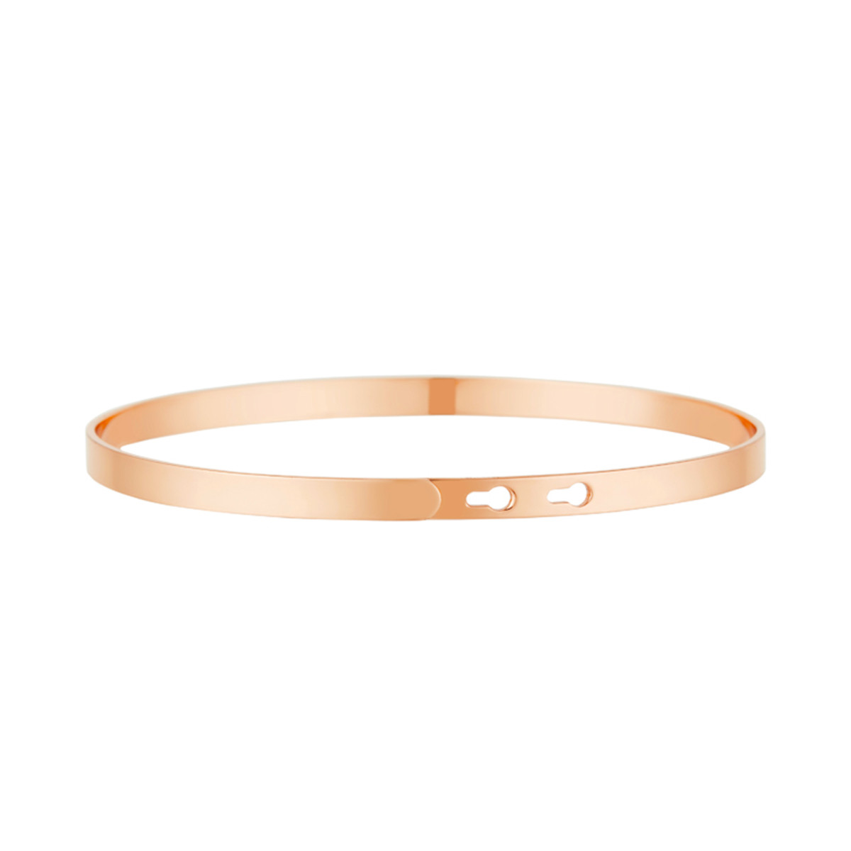 "JE SUIS COMME JE SUIS" bracelet jonc rosé à message Bracelet à message "Je suis Comme Je suis" Laiton rosé