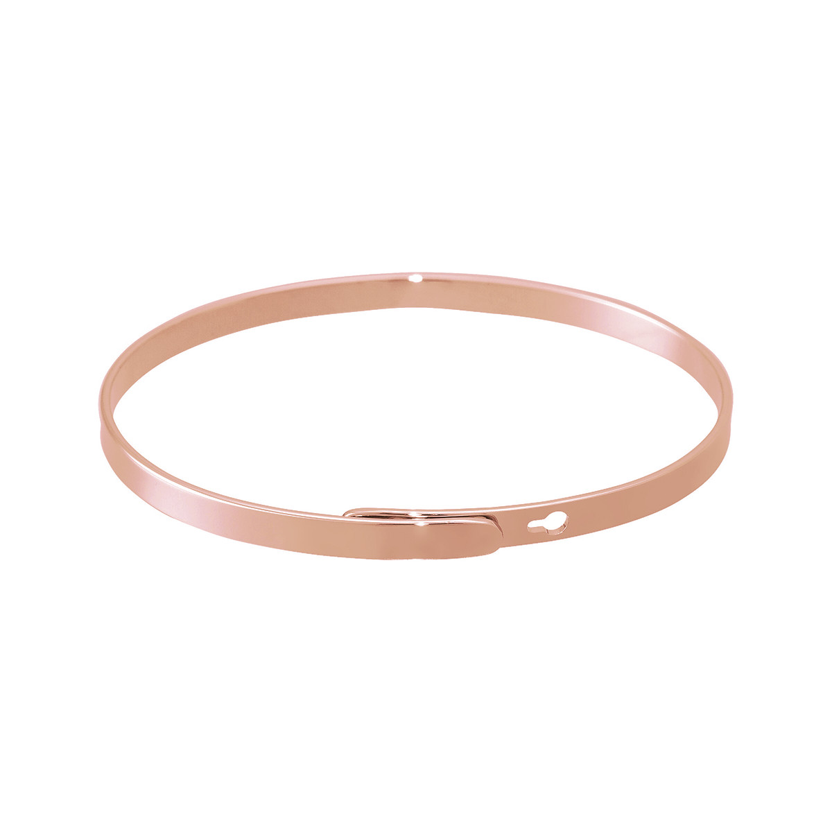 "J'PEUX PAS J'AI LICORNE" bracelet jonc rosé à message Bracelet à message "J'peux pas j'ai licorne" Laiton rosé