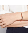 "LE MEILLEUR EST À VENIR" bracelet jonc rosé à message