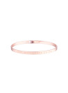"UNE MAÎTRESSE EN OR" bracelet jonc rosé à message