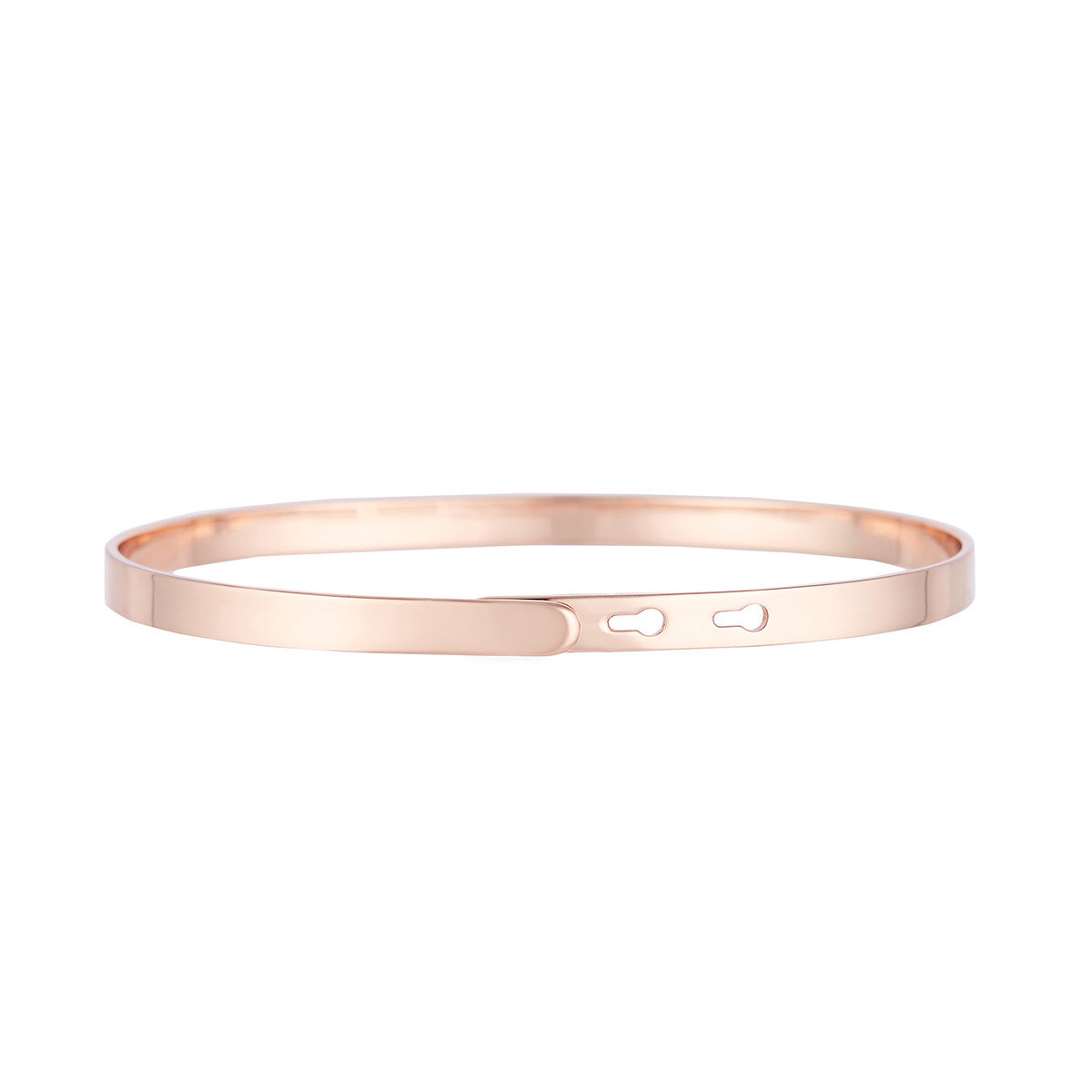 "UNE MAÎTRESSE EN OR" bracelet jonc rosé à message Bracelet à message "Une Maîtresse en Or" Laiton rosé