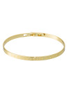 "LA PLUS JOLIE MAMAN" bracelet jonc doré à message