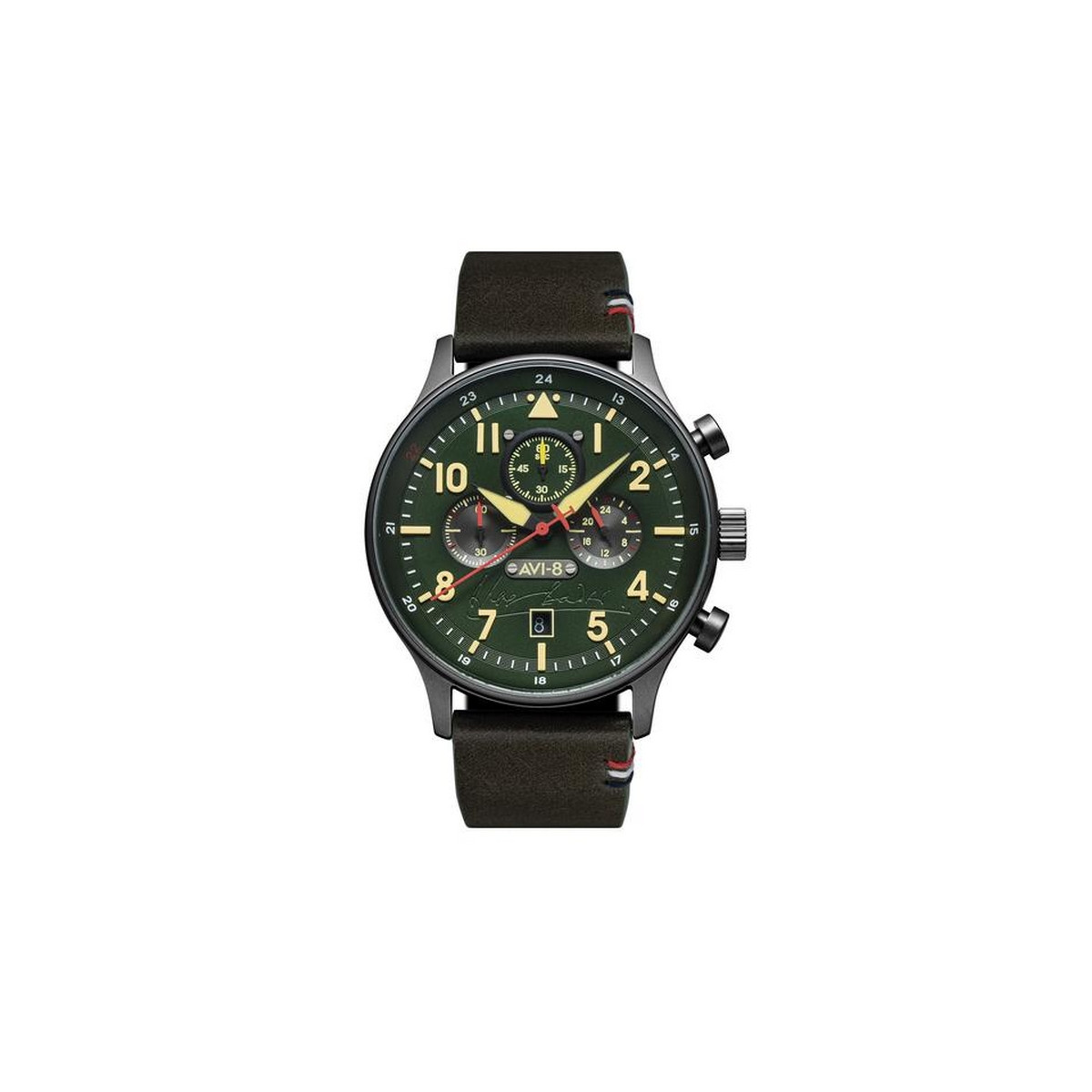 Montre Homme AVI-8 Hawker Hurricane EDITION LIMITEE Douglas Bader vert – AV-4072-02 Montre Homme AVI-8 Hawker Hurricane EDITION LIMITEE Douglas Bader vert – AV-4072-02