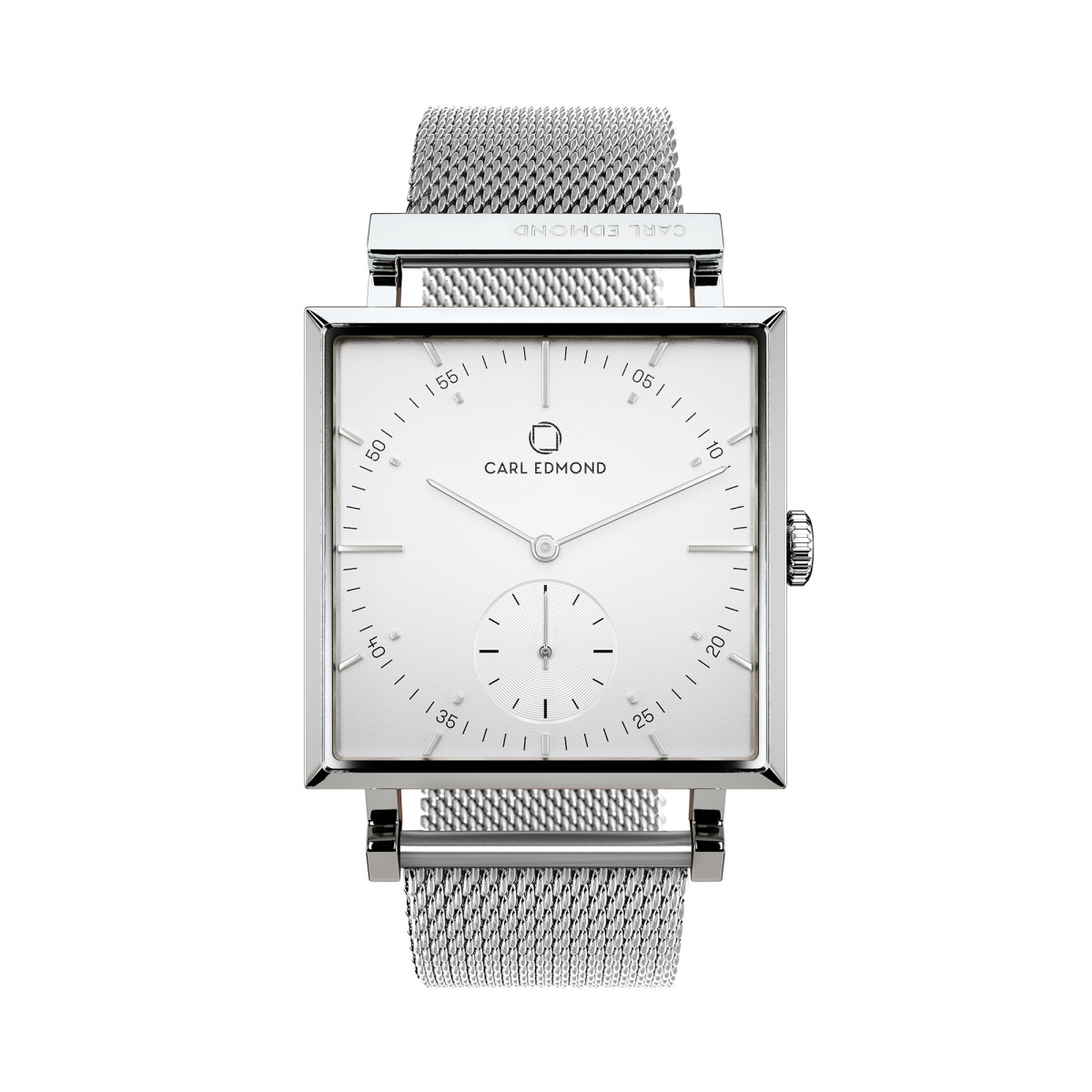 new Montre Femme Carl Edmond GRANIT Blanc Silver G2901-MS18 29 mm - Mouvement Suisse