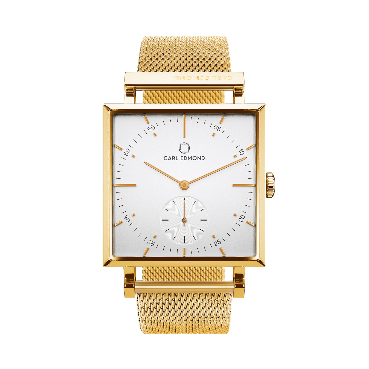 new Montre Femme Carl Edmond GRANIT Blanc Gold G2921-MG18 29 mm - Mouvement Suisse