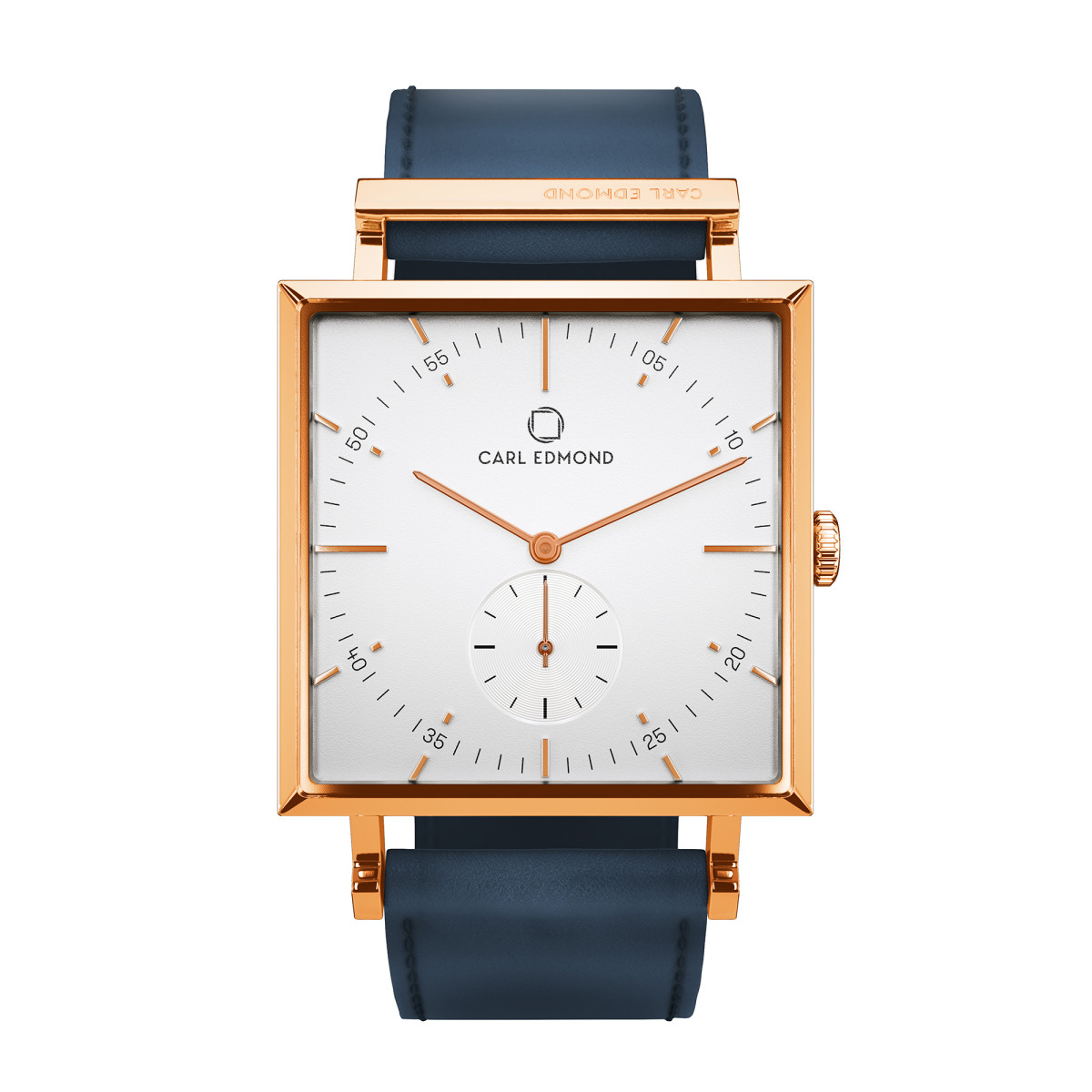 new Montre Homme Carl Edmond GRANIT Blanc Gold G3411-BLR21 34 mm - Mouvement Suisse